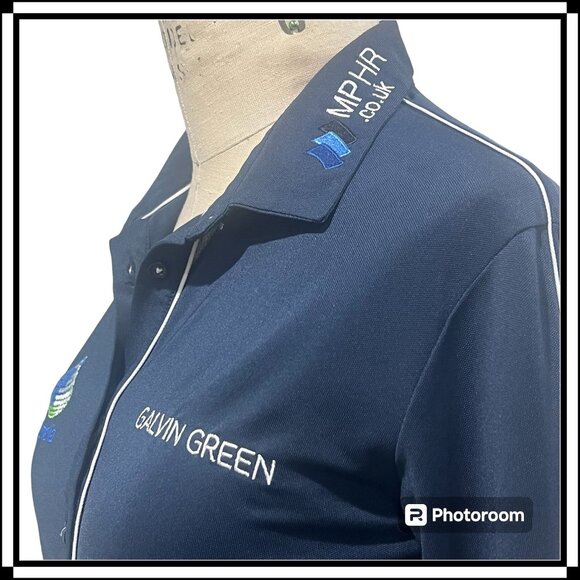 GALVIN GREEN Women's Half-Button Golf Top with Sponsor Logos - Size S - Picture 6 of 11